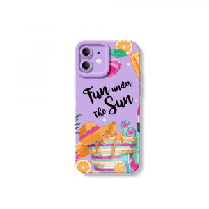 Sunny Vibes Beach Party: Silicone Case for Apple iPhone Series