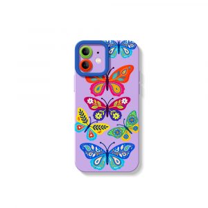 Vibrant Butterfly Dream Silicone Case for Apple iPhone Series