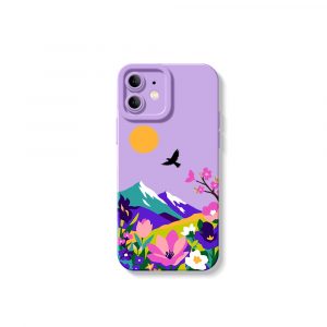 Colorful Mountain Bliss Silicone Case for Apple iPhone Series