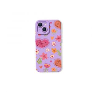 Moms Floral Love Garden - Silicone Case for Apple iPhone Series