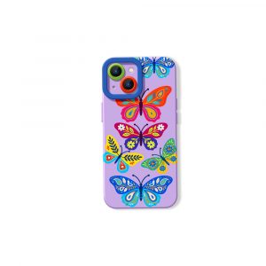 Vibrant Butterfly Dream Silicone Case for Apple iPhone Series