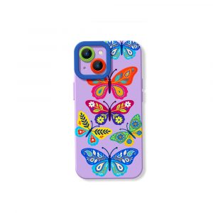 Vibrant Butterfly Dream Silicone Case for Apple iPhone Series