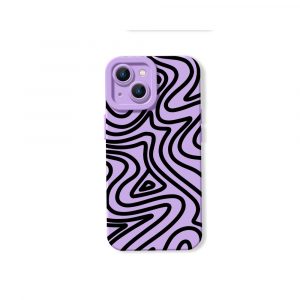 Vivid Swirl Groove Silicone Case for Apple iPhone Series