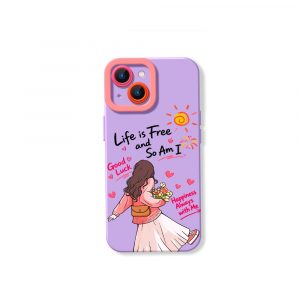 Free Spirit Wanderlust: Vibrant Bliss Silicone Case for Apple iPhone Series