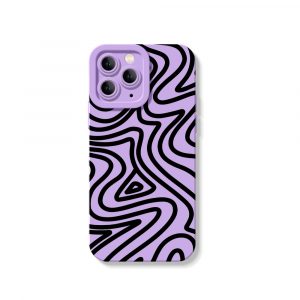 Vivid Swirl Groove Silicone Case for Apple iPhone Series