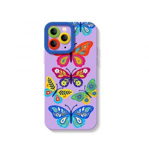 Vibrant Butterfly Dream Silicone Case for Apple iPhone Series