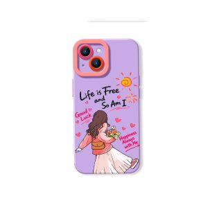 Free Spirit Wanderlust: Vibrant Bliss Silicone Case for Apple iPhone Series