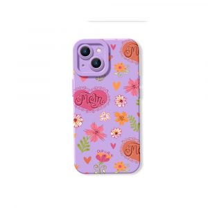 Moms Floral Love Garden - Silicone Case for Apple iPhone Series