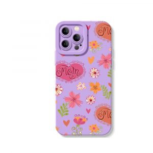 Moms Floral Love Garden - Silicone Case for Apple iPhone Series