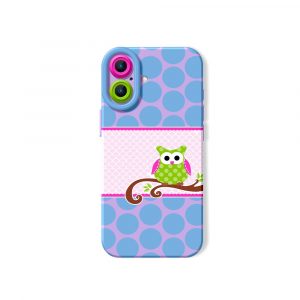 Whimsical Owl Delight Silicone Case for Apple iPhone Series
