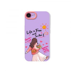 Free Spirit Wanderlust: Vibrant Bliss Silicone Case for Apple iPhone Series