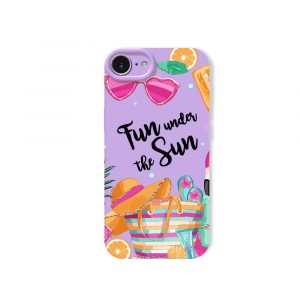 Sunny Vibes Beach Party: Silicone Case for Apple iPhone Series