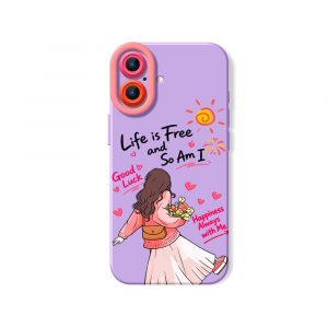Free Spirit Wanderlust: Vibrant Bliss Silicone Case for Apple iPhone Series
