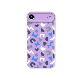Vibrant Geometric Pop Silicone Case for Apple iPhone Series