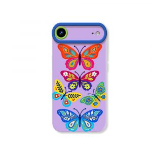 Vibrant Butterfly Dream Silicone Case for Apple iPhone Series
