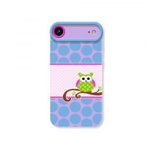 Whimsical Owl Delight Silicone Case for Apple iPhone Series