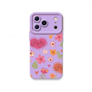 Moms Floral Love Garden - Silicone Case for Apple iPhone Series
