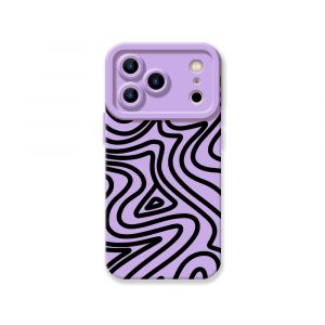 Vivid Swirl Groove Silicone Case for Apple iPhone Series