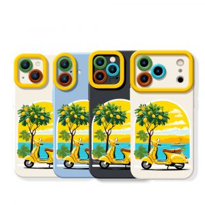 Sunny Vespa Ride Silicone Case for Apple iPhone Series