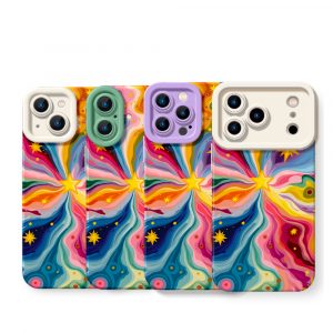 Celestial Swirl Vibrance Silicone Case for Apple iPhone Series