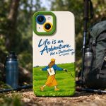 Adventure Awaits: Vibrant Girl in Nature Silicone Case for Apple iPhone Series on iPhone 15