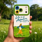 Adventure Awaits: Vibrant Girl in Nature Silicone Case for Apple iPhone Series on iPhone 17 Pro