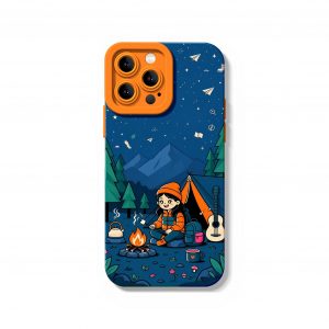 Cozy Campfire Night Silicone Case for Apple iPhone Series
