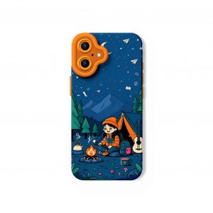 Cozy Campfire Night Silicone Case for Apple iPhone Series