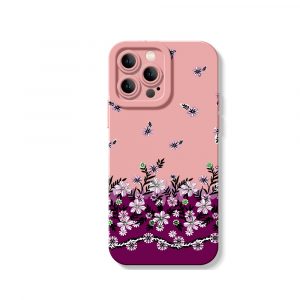 Floral Whimsy Garden Silicone Case for Apple iPhone Series