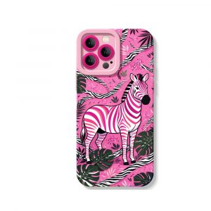Vivid Safari Stripes: Zebra Chic Silicone Case for Apple iPhone Series
