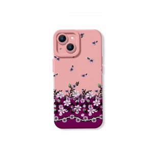 Floral Whimsy Garden Silicone Case for Apple iPhone Series