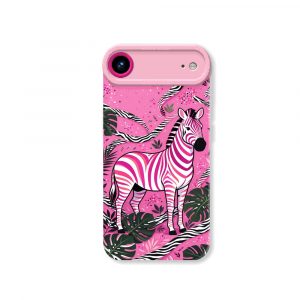 Vivid Safari Stripes: Zebra Chic Silicone Case for Apple iPhone Series
