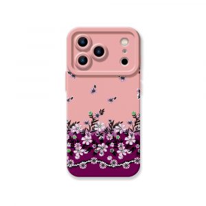 Floral Whimsy Garden Silicone Case for Apple iPhone Series