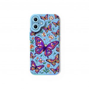 Colorful Butterfly Garden Silicone Case for Apple iPhone Series