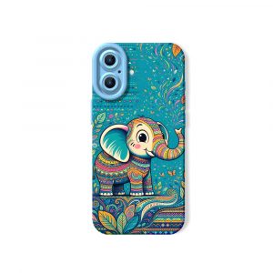 Whimsical Elephant Parade Silicone Case for Apple iPhone Series