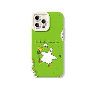 Good Vibes Goose Garden: Silicone Case for Apple iPhone Series