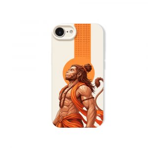 Divine Warrior: Hanuman Radiance Silicone Case for Apple iPhone Series